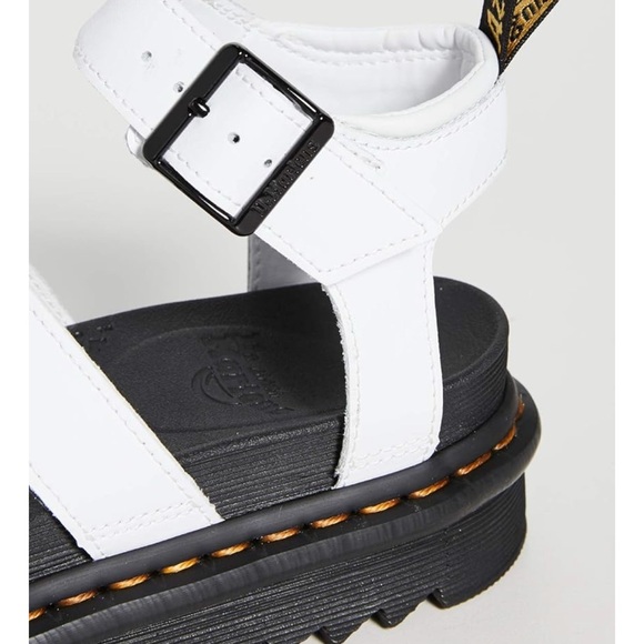 Dr. Martens White and Black Platform Sandals - Picture 4 of 10